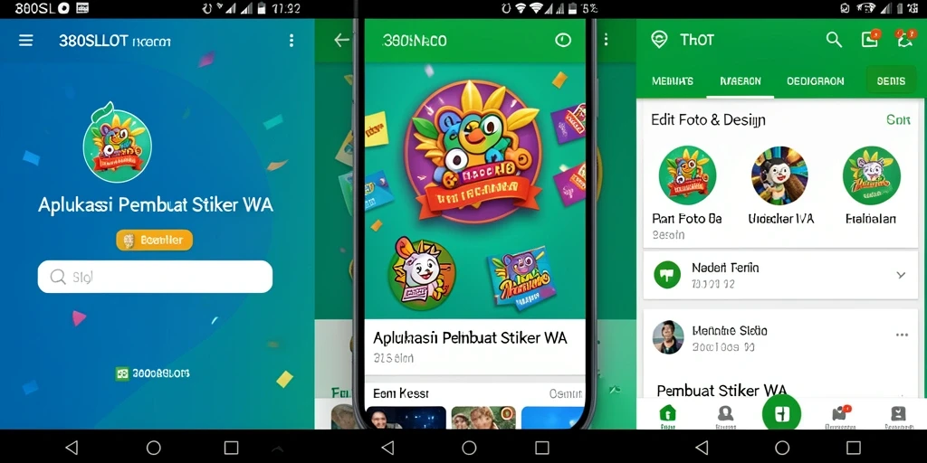 Antarmuka aplikasi 380SLOT untuk pembuatan stiker WA yang intuitif.