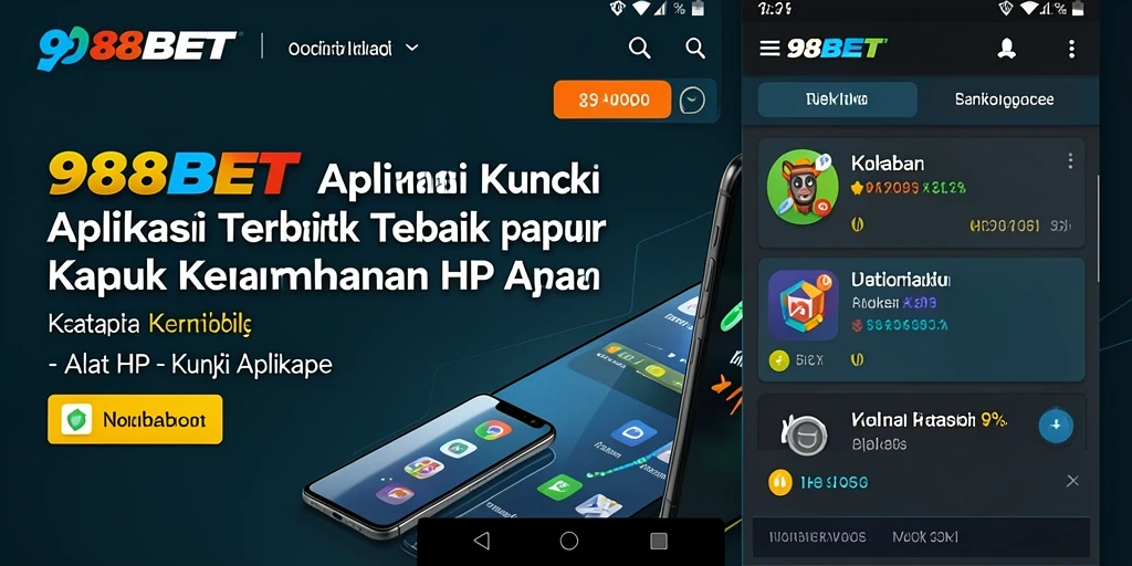 Tampilan antarmuka 988BET yang sederhana dan user-friendly.