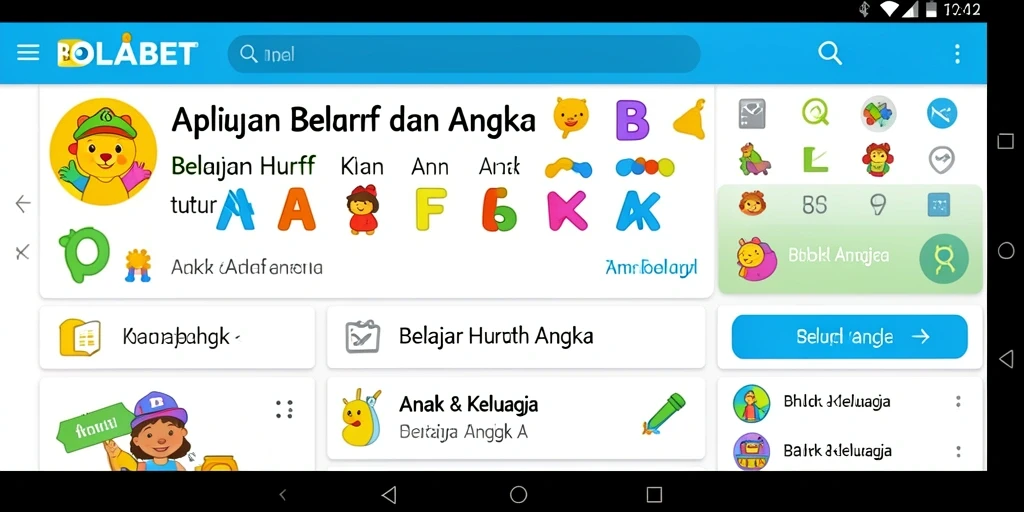 Tampilan antarmuka aplikasi BIOLABET yang menarik dan edukatif.