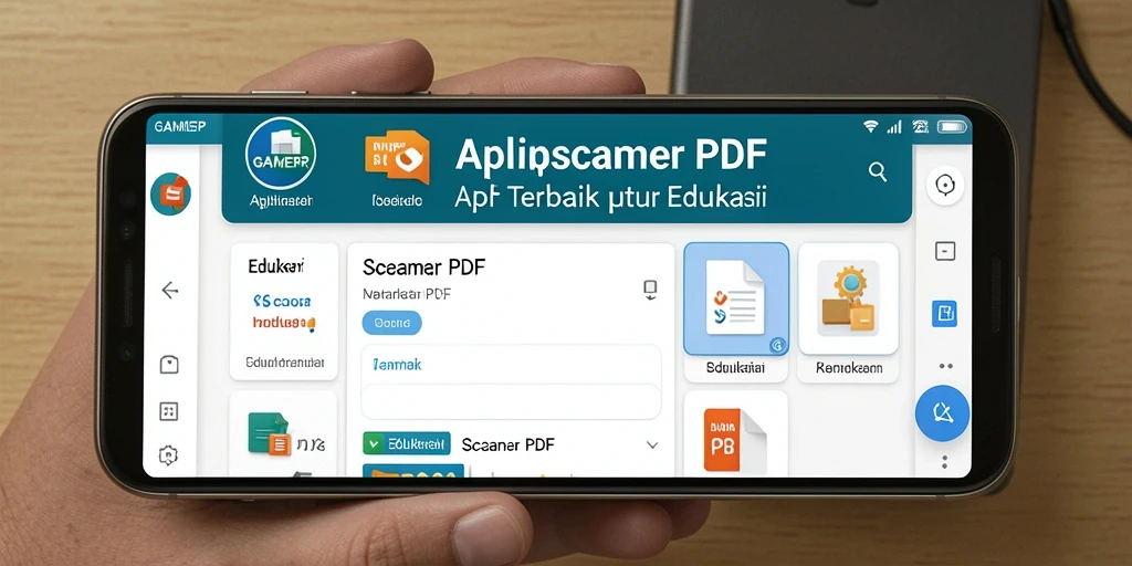 Tampilan antarmuka GAMERP yang mudah digunakan untuk pemindaian PDF.