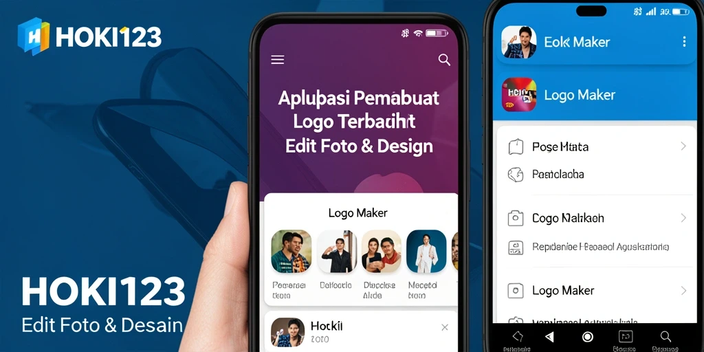 Antarmuka HOKI123 yang intuitif untuk membuat logo.
