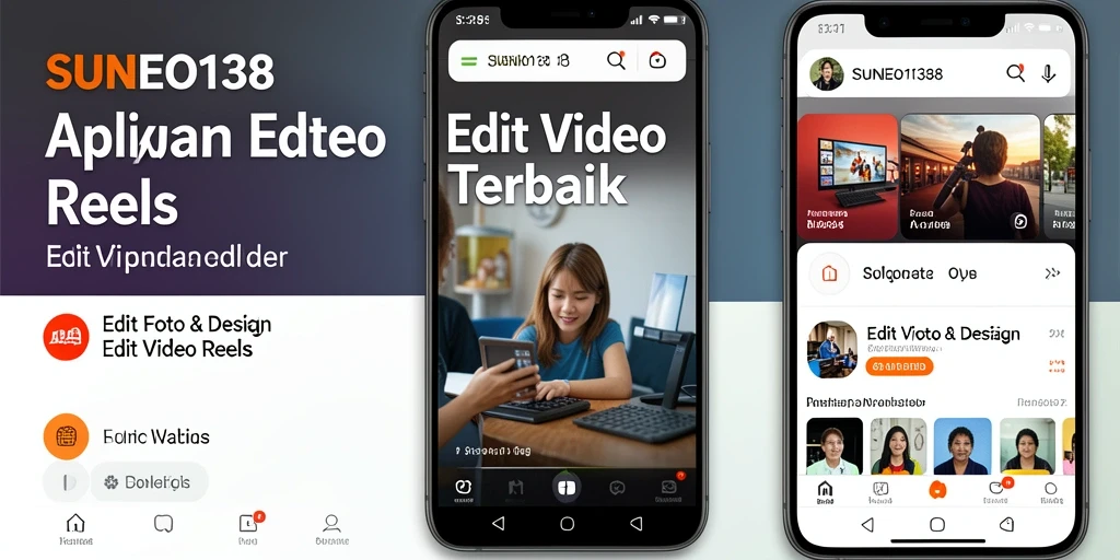 Tampilan antarmuka SUNEO138 yang sederhana dan fungsional untuk Edit Video Reels.